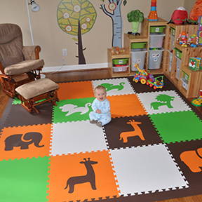 Playroom Ideas: SoftTiles Safari Animals make your child's playroom special!- D151