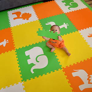SoftTiles Safari Animals Play Mats for Babies- Baby Play Mat for Crawling-D159
