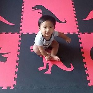 Dinosaur Foam Play Mats | Create a simple small playmat for your child’s playroom- D161