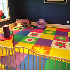 Colorful Kids Playroom using SoftTiles Flowers and Butterfly Die-Cut Foam Mats-D153