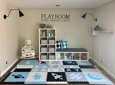 Transform your playroom! Space Theme Foam Play Mat- D204